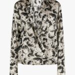 PRINTED WRAP SHIRT