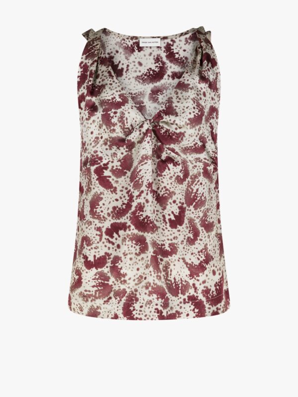 SATIN PRINTED TOP