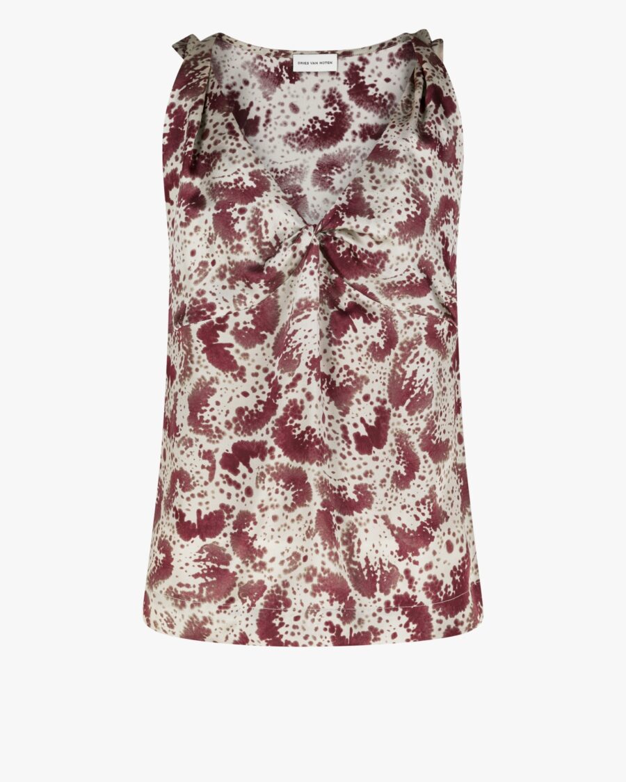 SATIN PRINTED TOP
