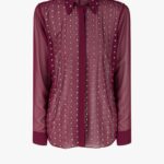 STUDDED SHEER SHIRT