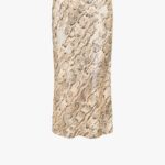 SNAKE PRINTED MIDI SKIRT