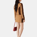 CHENILLE PANELLED MINI SKIRT