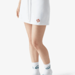 TEXTURED VELOUR TENNIS SKIRT