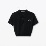 MESH CROPPED POLO