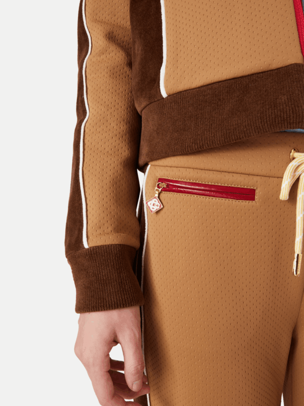CHENILLE PANELLED TRACK JACKET