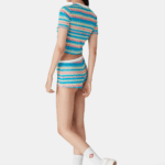 STRIPED TOWELLING TOP