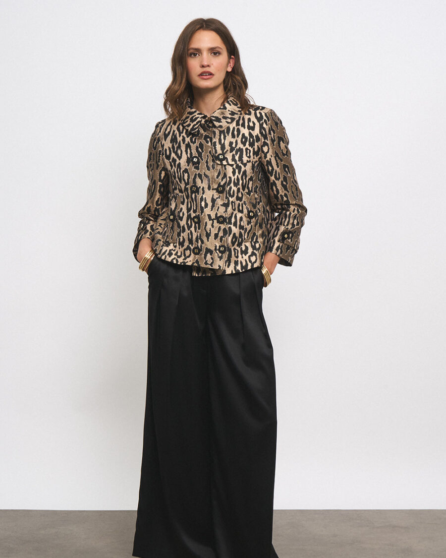 CATHY LEOPARD JACKET