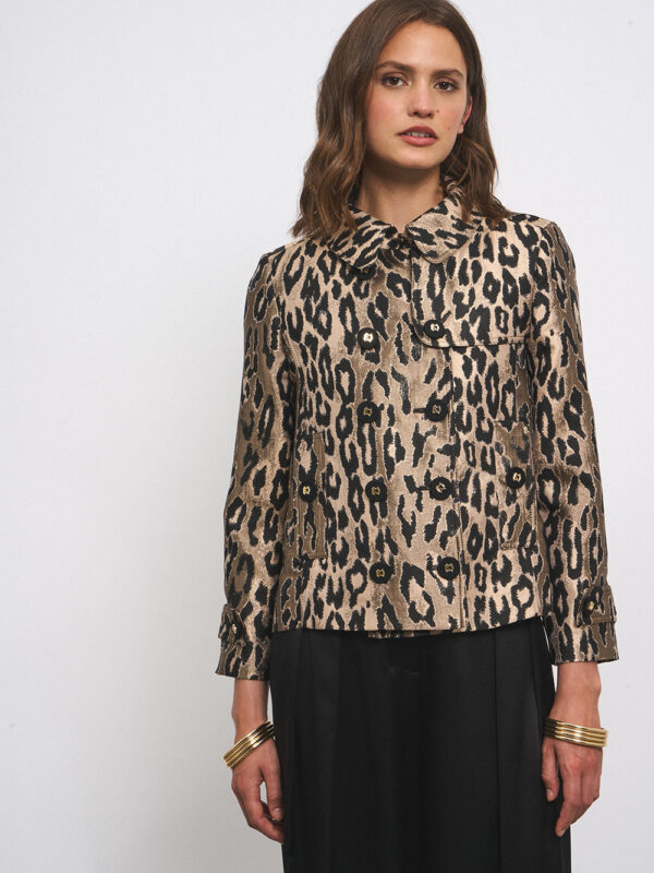 CATHY LEOPARD JACKET