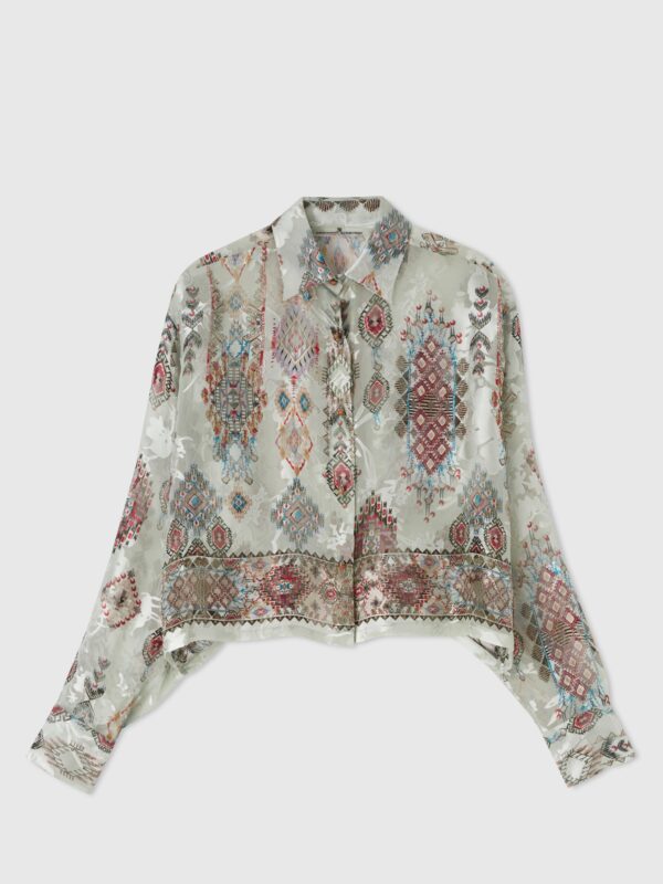 CROPPED PRINTED SHIRT