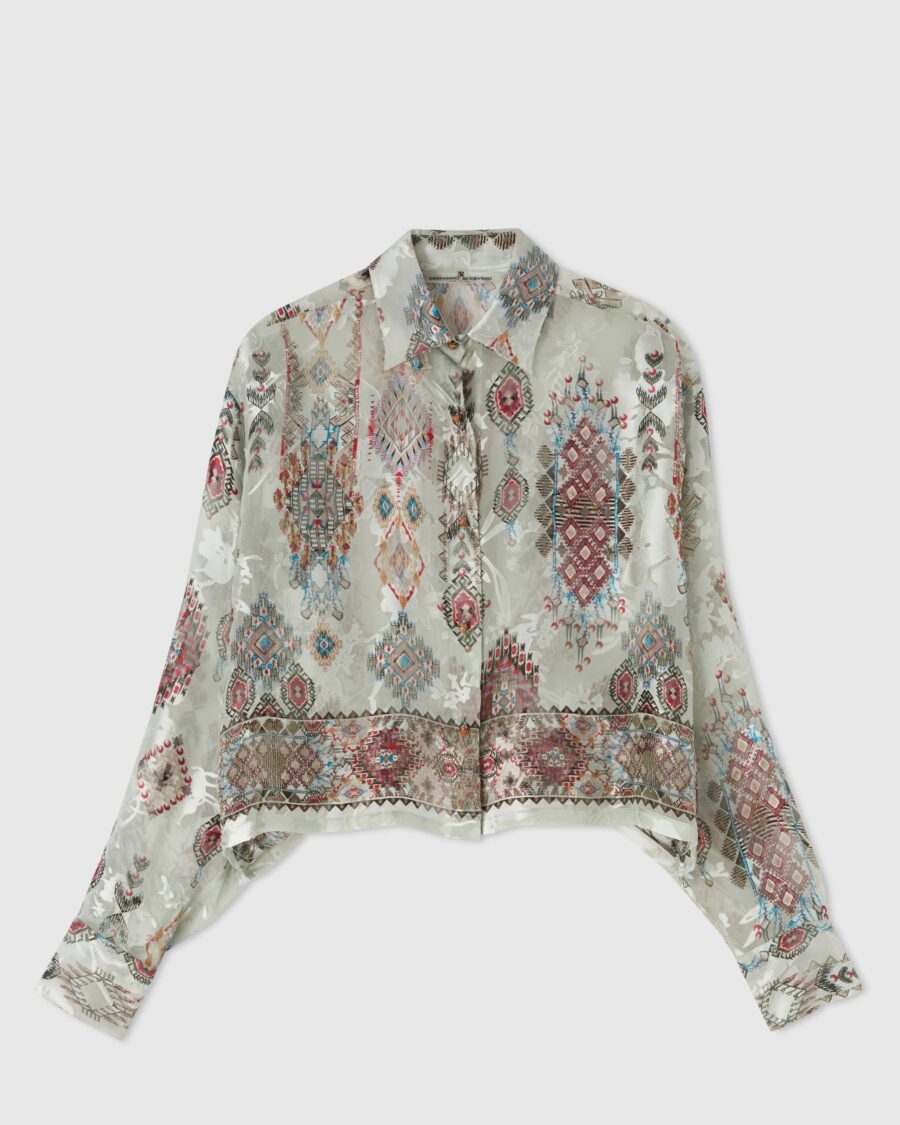 CROPPED PRINTED SHIRT