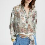 CROPPED PRINTED SHIRT