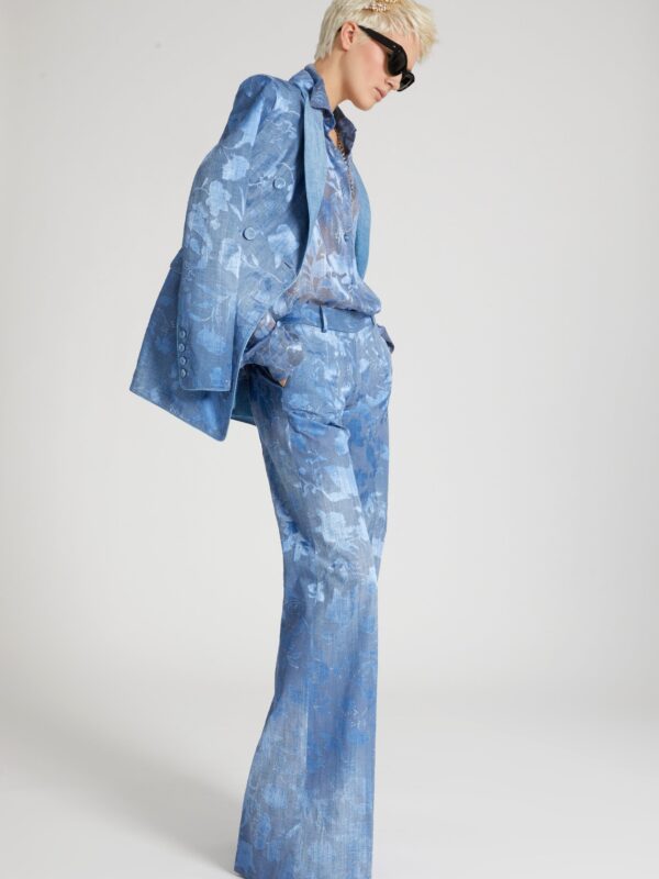 SILK PALAZZO FLORAL PANT