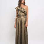 BRONZE PALAZZO PANTS