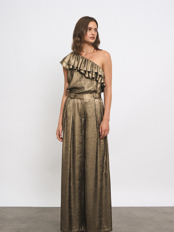 BRONZE PALAZZO PANTS
