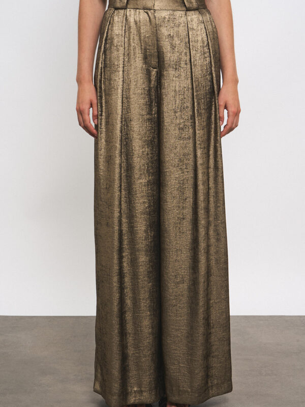 BRONZE PALAZZO PANTS