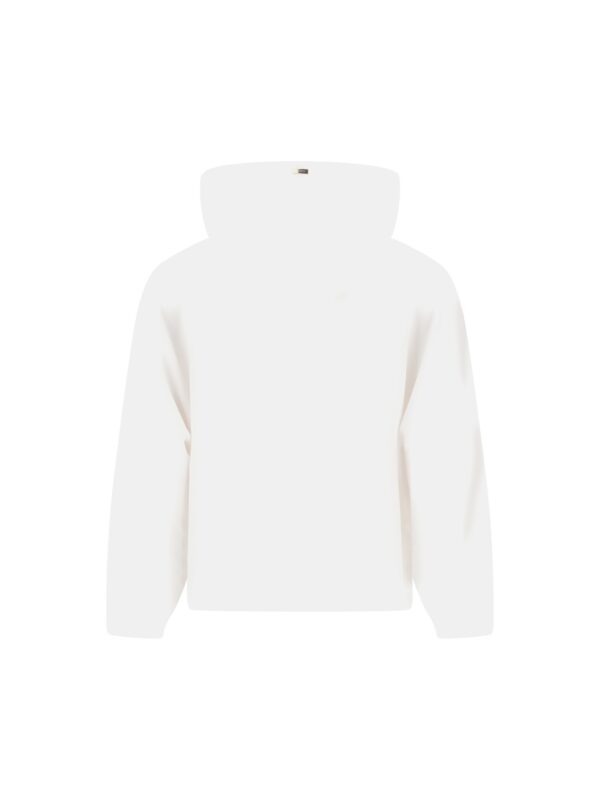 KNITTED ZIPPED HOODIE