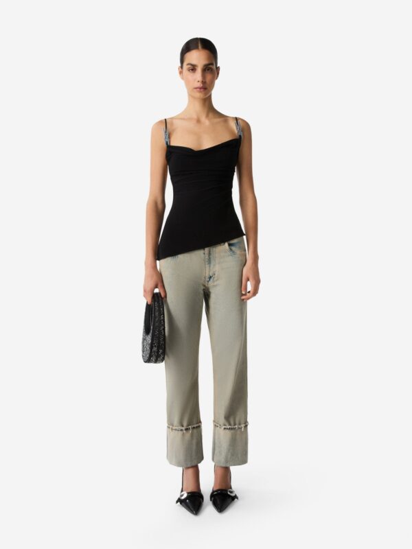 DRAPED WASHING CLIPS TOP