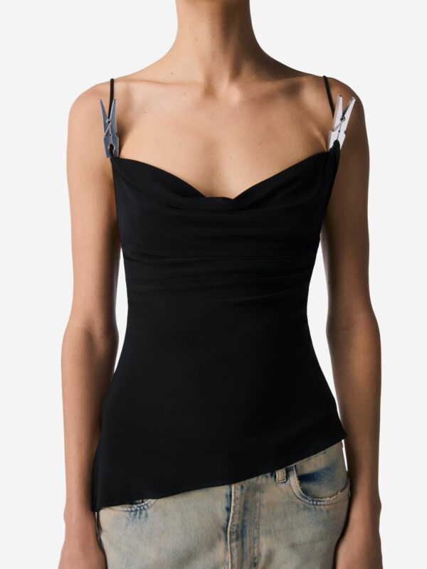 DRAPED WASHING CLIPS TOP