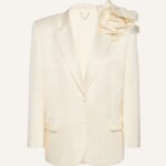 FLOWER APPLIQUE OVERSIZED BLAZER