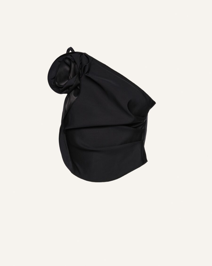 ONE SHOULDER DRAPED TOP