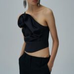 ONE SHOULDER DRAPED TOP