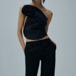 ONE SHOULDER DRAPED TOP