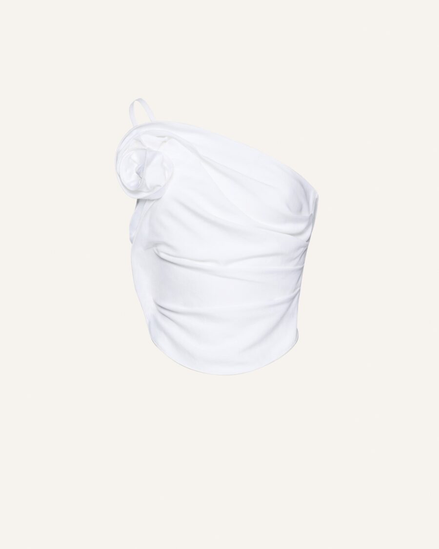 ONE SHOULDER DRAPED TOP