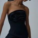 STRAPLESS RUCHED MINI DRESS