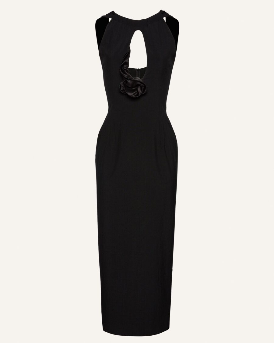 KEYHOLE MIDI DRESS