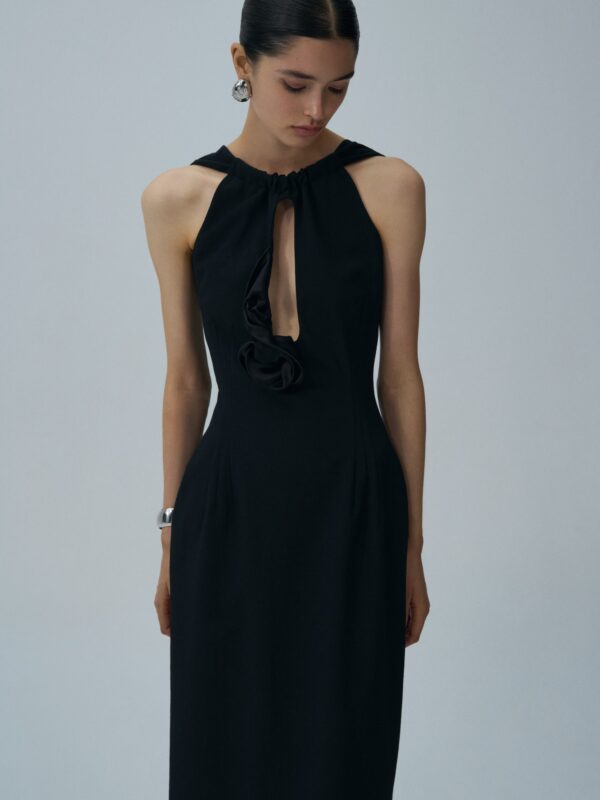 KEYHOLE MIDI DRESS