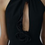 KEYHOLE MIDI DRESS