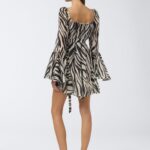 WHITNEY MINI DRESS IN ZEBRA PRINT