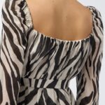 WHITNEY MINI DRESS IN ZEBRA PRINT