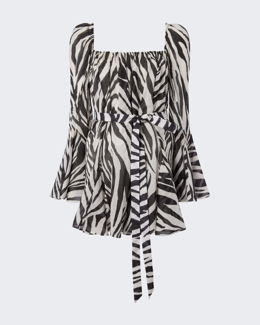WHITNEY MINI DRESS IN ZEBRA PRINT