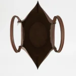 STRAW AND LEATHER SHOULDER BAG