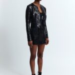KIED CARDIGAN IN SEQUIN LINEN