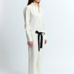 IMA TROUSERS IN LINEN SEQUIN