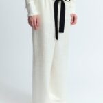 IMA TROUSERS IN LINEN SEQUIN