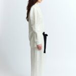 IMA TROUSERS IN LINEN SEQUIN
