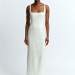 ELECTRA GOWN IN SEQUIN LINEN