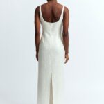 ELECTRA GOWN IN SEQUIN LINEN