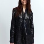 MARLEY SHIRT IN SEQUIN LINEN