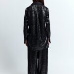 IMA TROUSERS IN LINEN SEQUIN