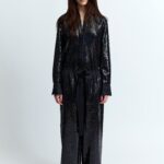IMA TROUSERS IN LINEN SEQUIN