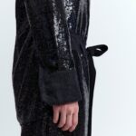 IMA TROUSERS IN LINEN SEQUIN