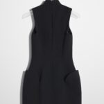 TAILORED OPEN NECKLINE MINI DRESS