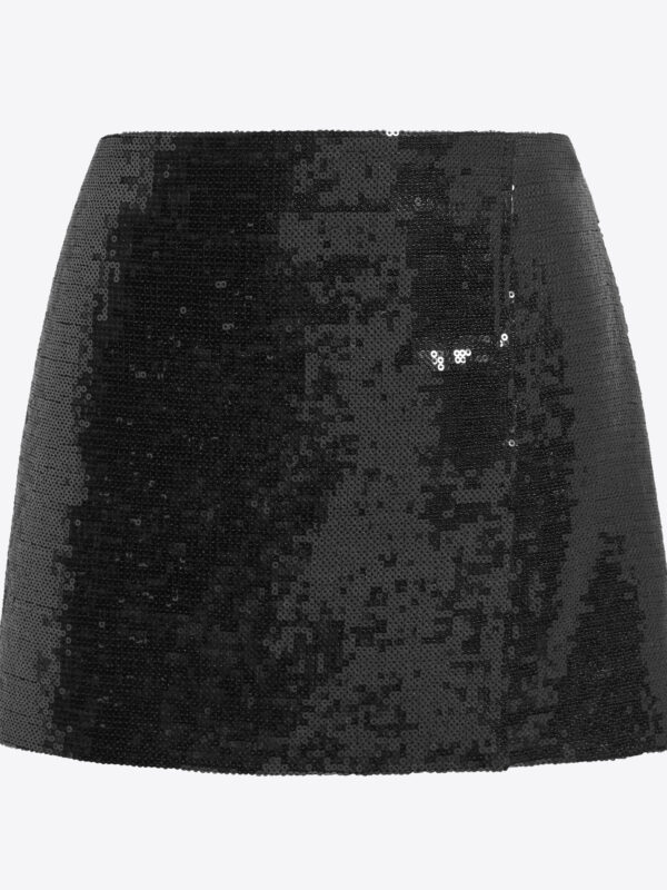 MINERVA SKIRT IN LINEN SEQUIN