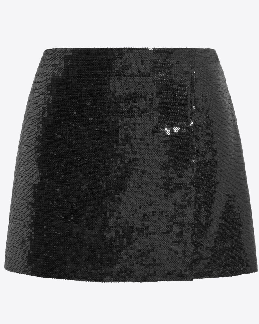 MINERVA SKIRT IN LINEN SEQUIN