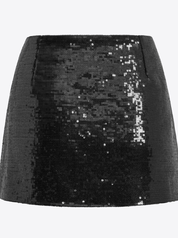 MINERVA SKIRT IN LINEN SEQUIN