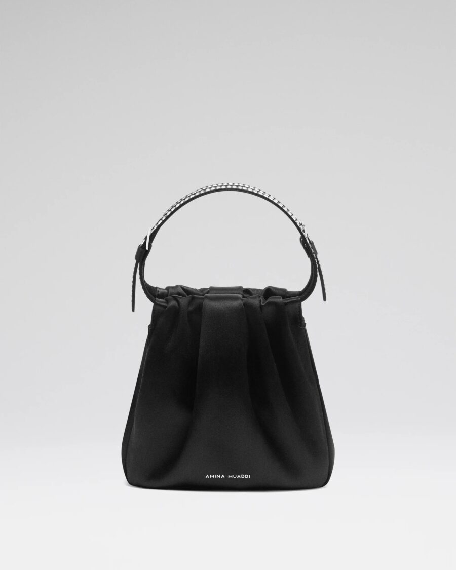 VITTORIA CRYSTAL CLUTCH IN SATIN